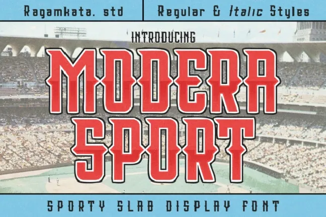 Modera Sport font