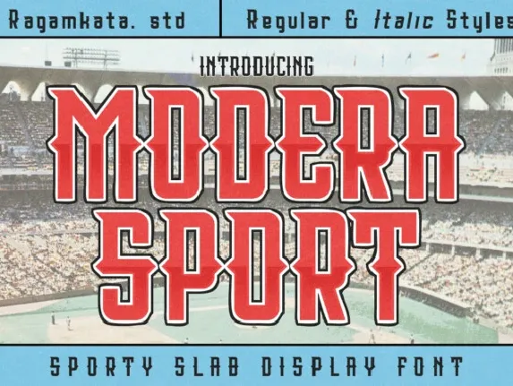 Modera Sport font