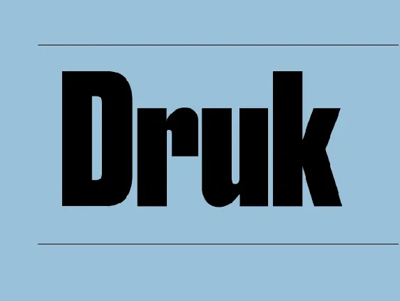 Druk font