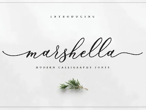 Marshella Demo font