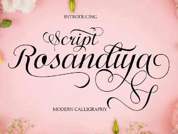 Rosandiya Script font