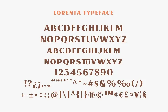 Lorenta font