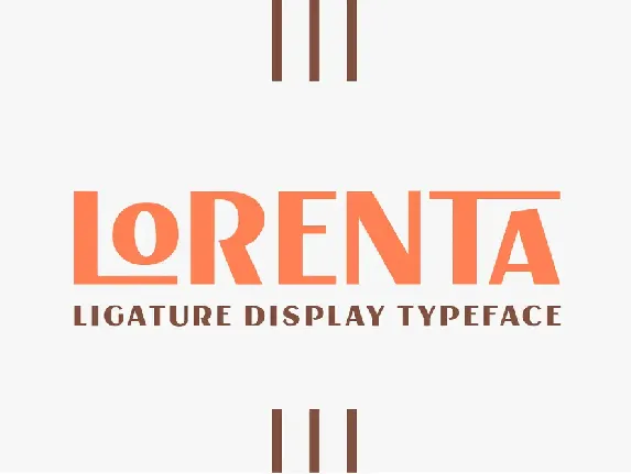 Lorenta font