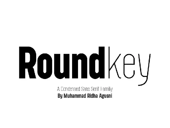 Roundkey Family font