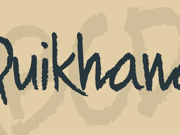 Quikhand font