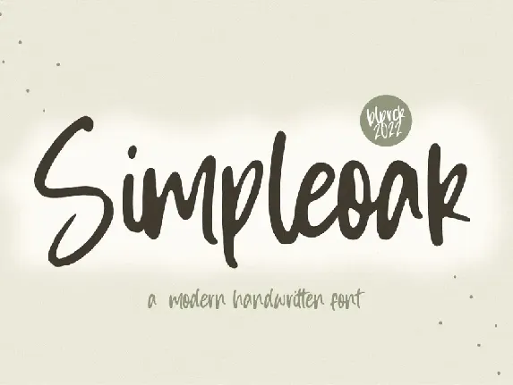 Simpleoak font