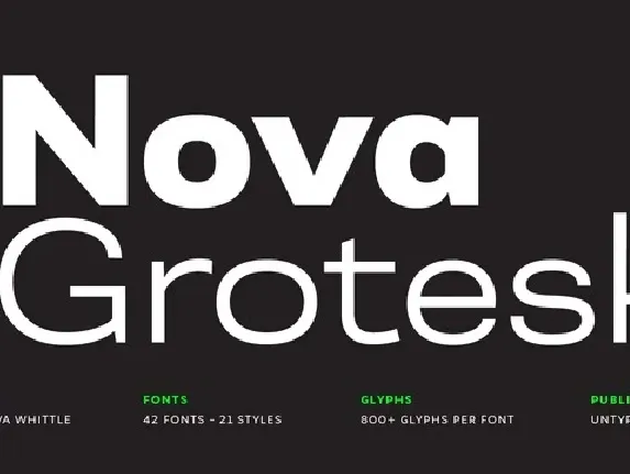 Nova Grotesk font