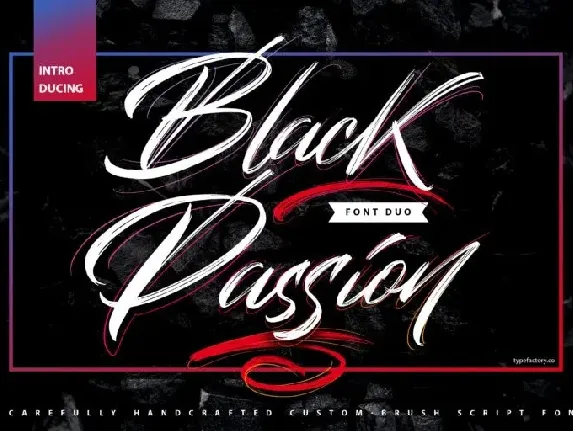 Black Passion font