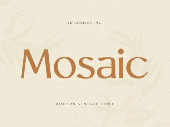 Mosaic font