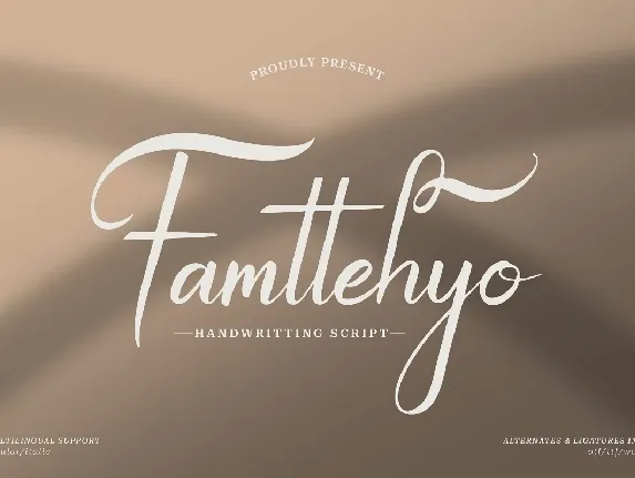 Famtehyo font