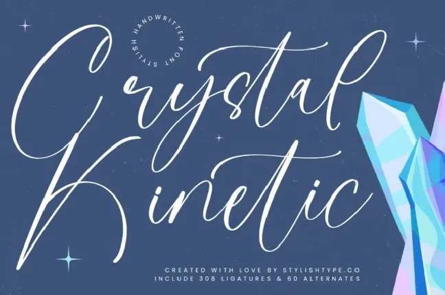 Crystal Kinetic font