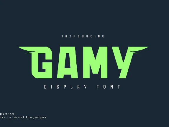 Gamy font