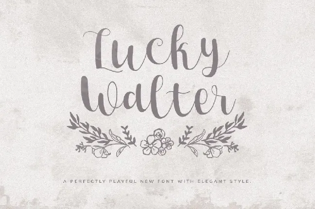 Lucky Walter font