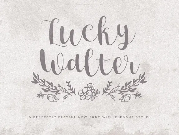 Lucky Walter font