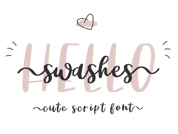 Hello Swashes font