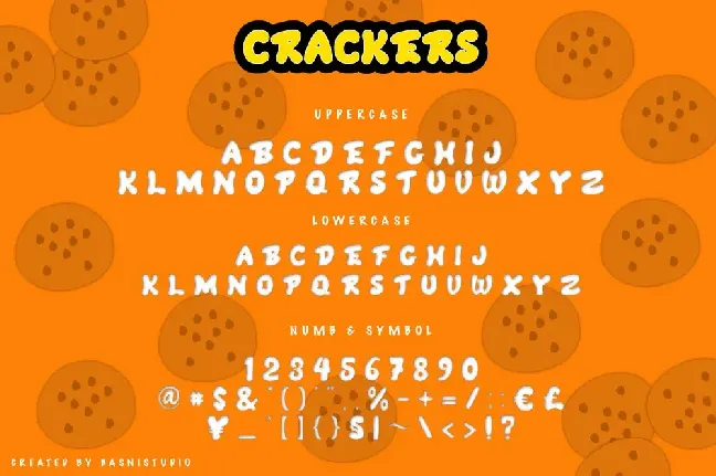 Crackers font