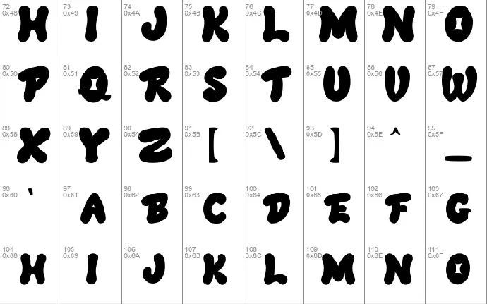 Crackers font