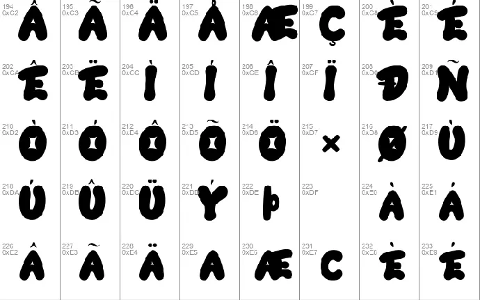 Crackers font