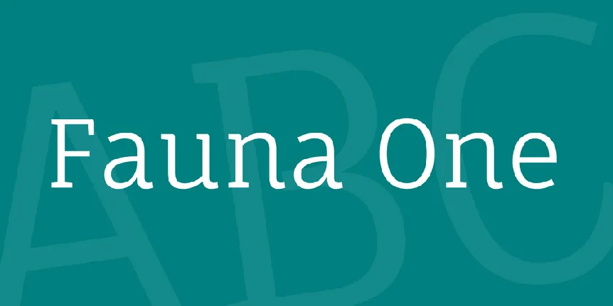 Fauna One font