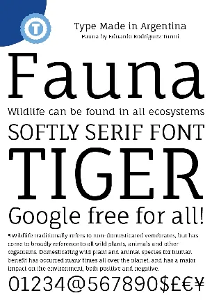 Fauna One font