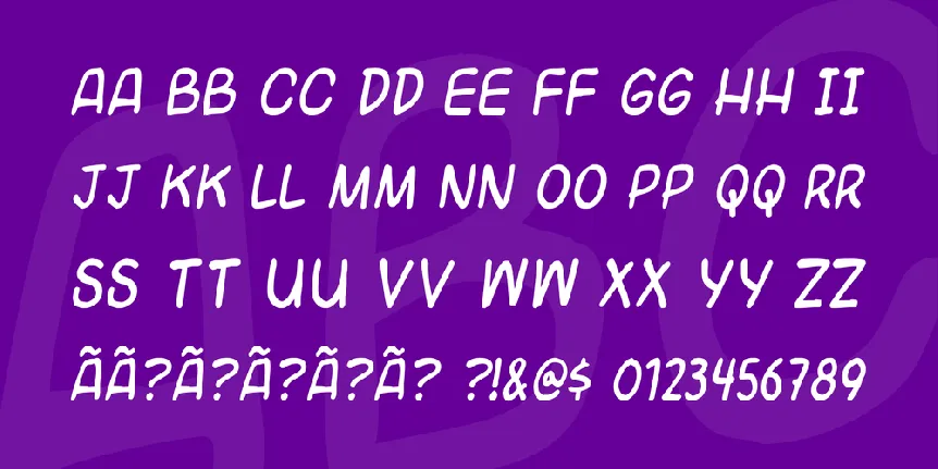 Universal fruitcake font