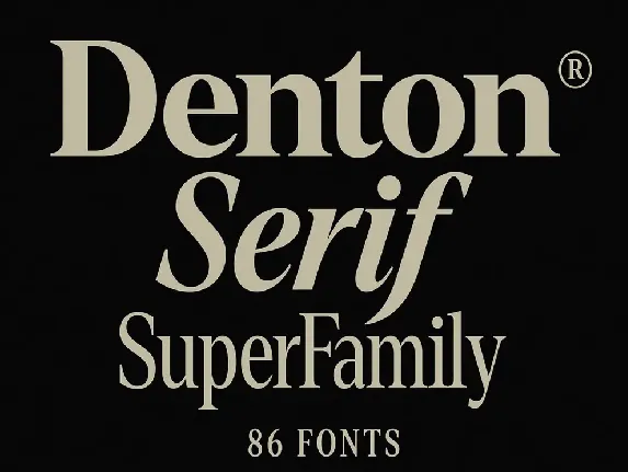 Denton Family font