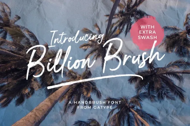 Billion Brush font