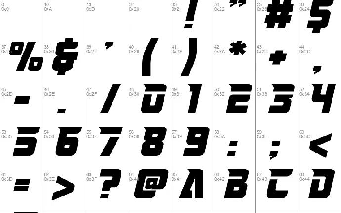 Quickstep font