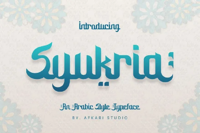 Syukria font