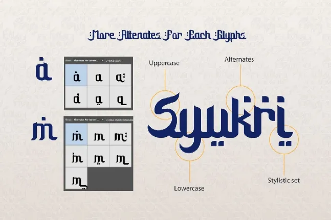 Syukria font