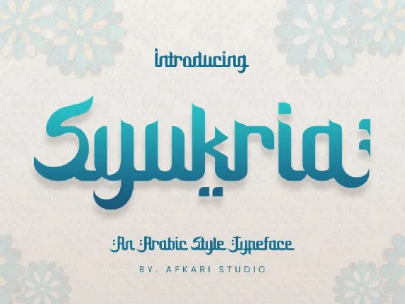 Syukria font