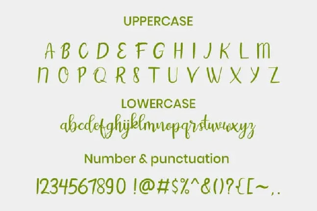 Aintya Beauty handwritten font