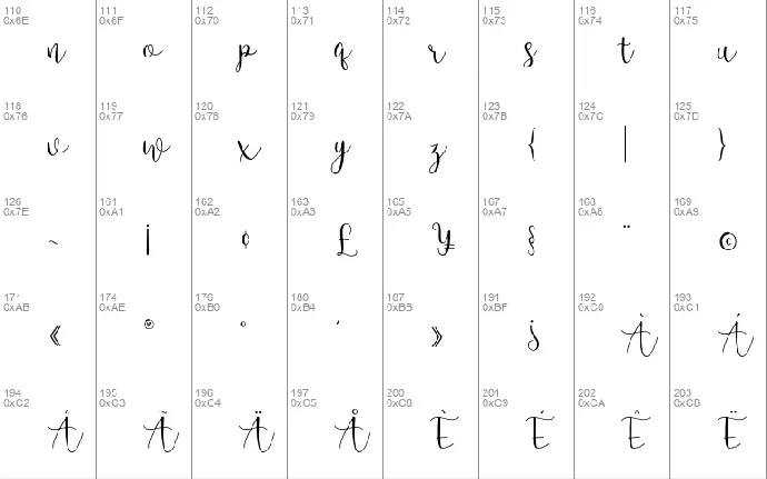 Lesillia font