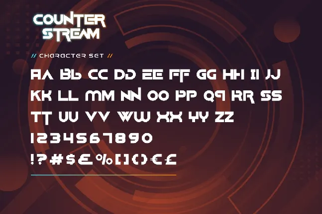 Counter Stream Demo font