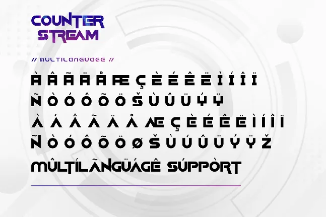 Counter Stream Demo font