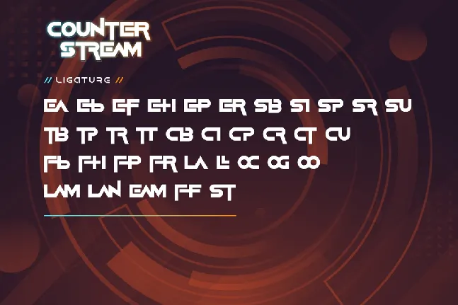 Counter Stream Demo font