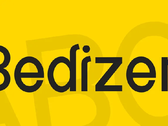 Bedizen font