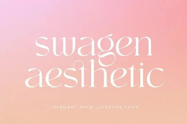 Swagen Aesthetic font