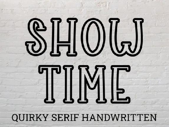 Show Time font