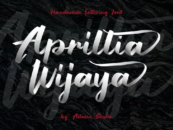 Aprillia Wijaya font