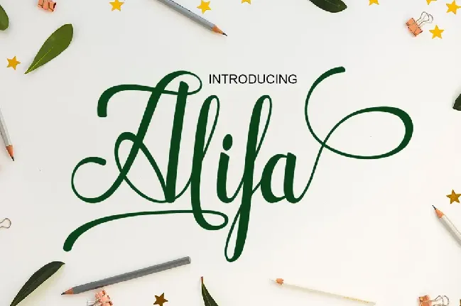 Alifa Script font