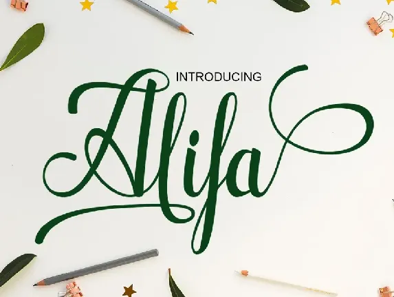 Alifa Script font