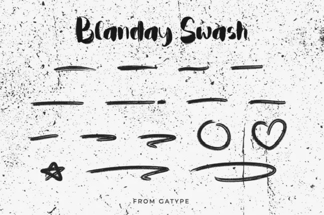 Blanday Brush font