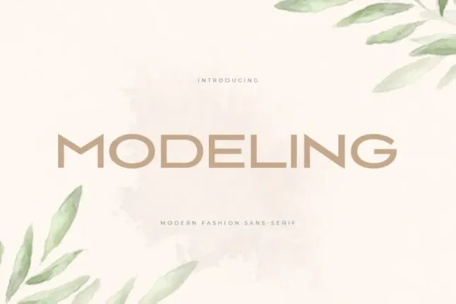 Modeling font