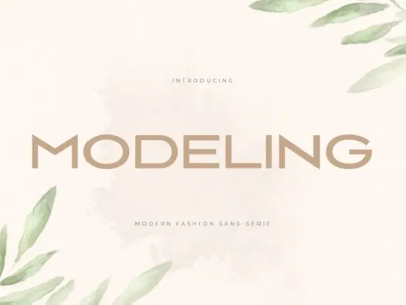 Modeling font