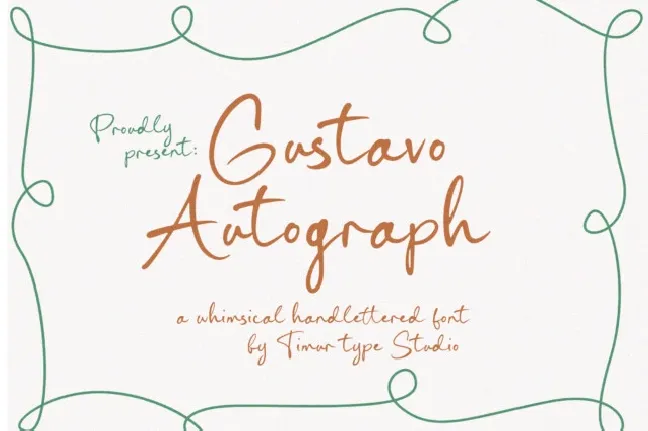 Gustavo Autograph font