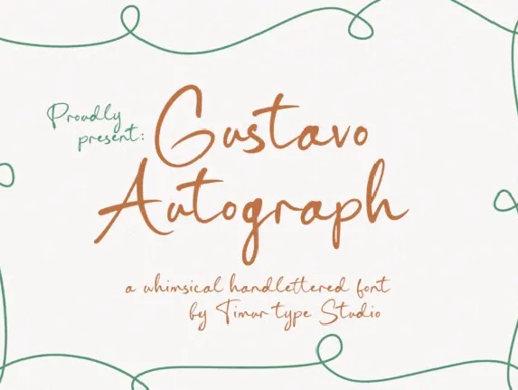 Gustavo Autograph font