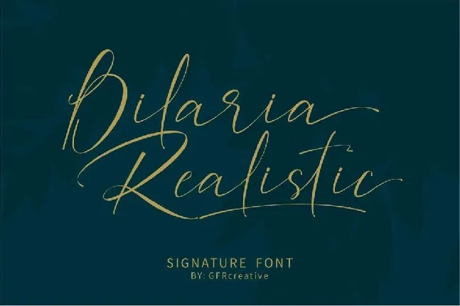 Bilaria Realistic font