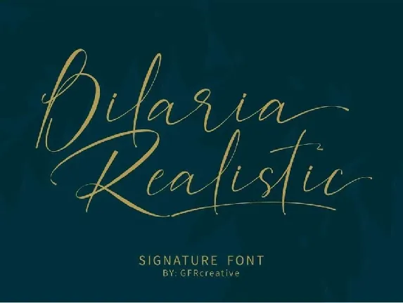 Bilaria Realistic font