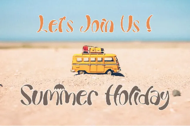 Summer Beach Font